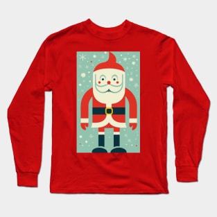 Mid-Century Santa Claus Long Sleeve T-Shirt